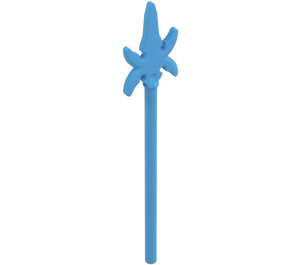 LEGO Medium Blue Minifig Spear with Four Side Blades (43899)