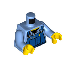 LEGO Medium Blue Minifig Torso with Overalls (973 / 76382)