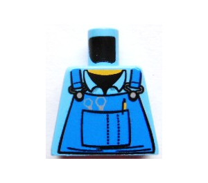 LEGO Bleu moyen Minifig Torse sans bras avec Décoration (973)