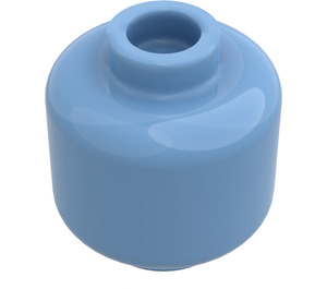 LEGO Medium Blue Minifigure Head (Recessed Solid Stud) (3274 / 3626)