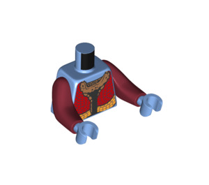 LEGO Medium Blue Mo'At Minifig Torso (973 / 99114)