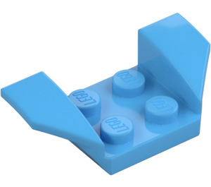 LEGO Medium Blue Mudguard Plate 2 x 2 with Flared Wheel Arches (41854)