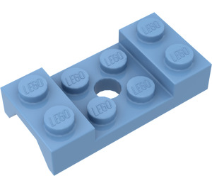 LEGO Medium Blue Mudguard Plate 2 x 4 with Arches with Hole (60212)