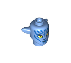 LEGO Medium Blue Neytiri Minifigure Head with Ears (100714)