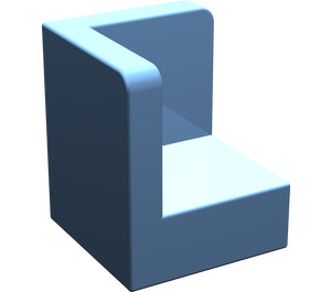 LEGO Medium Blue Panel 1 x 1 Corner with Rounded Corners (6231)