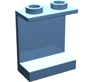 LEGO Bleu moyen Panneau 1 x 2 x 2 sans supports latéraux, tenons creux (4864 / 6268)