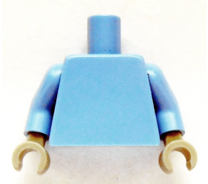 LEGO Medium Blue Plain Minifig Torso with Medium Blue Arms and Medium Stone Hands (973)