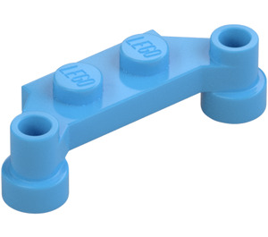 LEGO Medium Blue Plate 1 x 2 with 1 x 4 Offset Extensions (4590 / 18624)