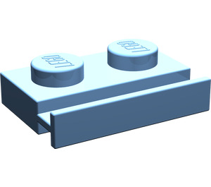 LEGO Medium Blue Plate 1 x 2 with Door Rail (32028)