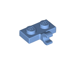 LEGO Medium blauw Plaat 1 x 2 met Horizontale Klem (11476 / 65458)