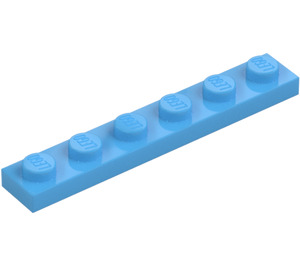 LEGO Mittelblau Platte 1 x 6 (3666)