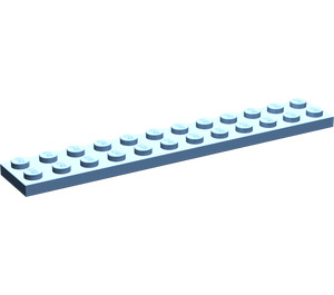LEGO Bleu moyen assiette 2 x 12 (2445)