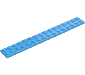 LEGO Medium Blue Plate 2 x 16 (4282)