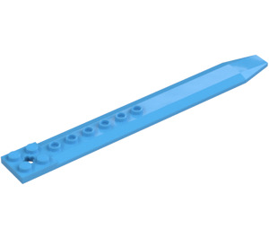 LEGO Medium Blue Plate 2 x 16 Rotor Blade with Axle Hole (62743)