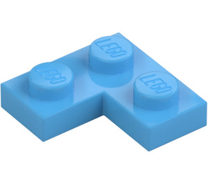 LEGO Medium blauw Plaat 2 x 2 Hoek (2420)