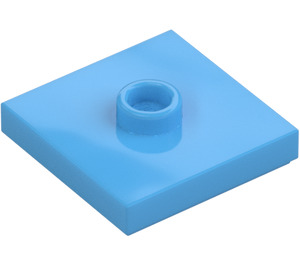 LEGO Medium Blue Plate 2 x 2 with Groove and 1 Center Stud (23893 / 87580)