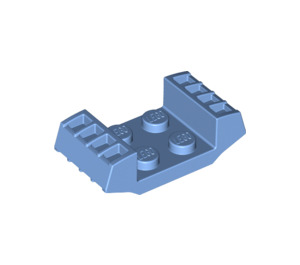 LEGO Bleu moyen assiette 2 x 2 avec Raised Grilles (41862)