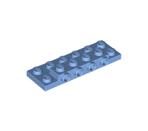 LEGO Medium blauw Plaat 2 x 6 x 0.7 met 4 Studs Aan Kant (72132 / 87609)