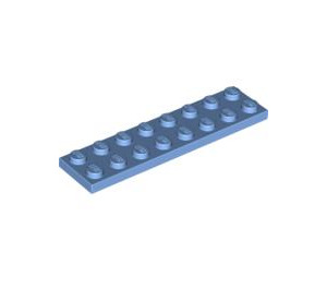 LEGO Bleu moyen assiette 2 x 8 (3034)