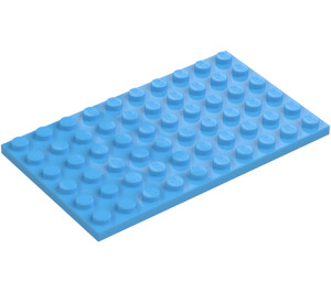 LEGO Średni niebieski Talerz 6 x 10 (3033)