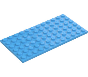 LEGO Mellanblå Platta 6 x 12 (3028)