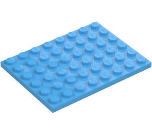 LEGO Medium Blue Plate 6 x 8 (3036)