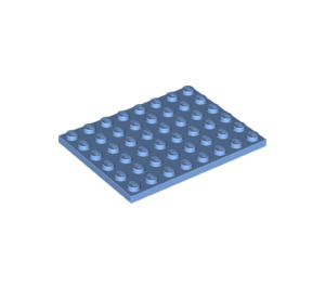 LEGO Bleu moyen assiette 6 x 8 (3036)