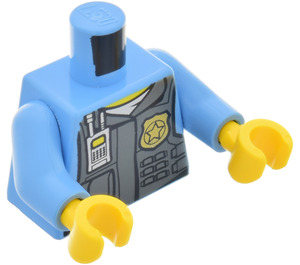 LEGO Mittelblau Polizei Torso mit Kugelsichere Weste (76382 / 88585)