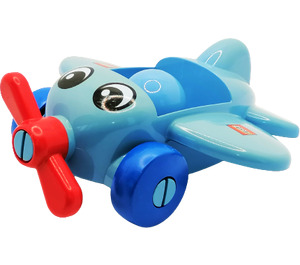 LEGO Medium Blue Primo Airplane with Lego logo on wings (31639 / 76167)