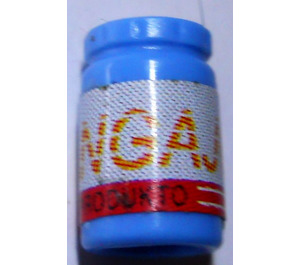 LEGO Medium Blue Scala Container with "NGAJ" Sticker