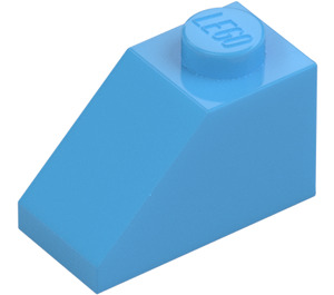 LEGO Medium Blue Slope 1 x 2 (45°) (3040 / 6270)