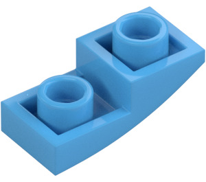 LEGO Mittelblau Schrägstein 1 x 2 Gebogen Invers (24201)