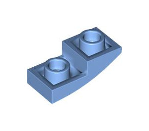 LEGO Medium Blue Slope 1 x 2 Curved Inverted (24201)