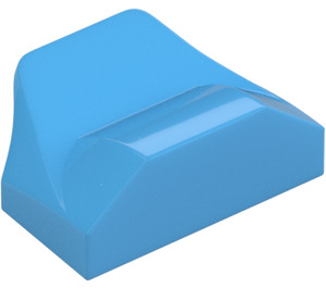 LEGO Medium Blue Slope 1 x 2 x 0.7 Curved with Fin (47458 / 81300)