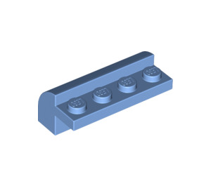 LEGO Medium blauw Helling 2 x 4 x 1.3 Gebogen (6081)