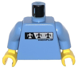 LEGO Medium Blue Sports Torso (973 / 73403)