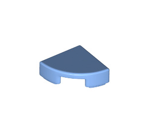 LEGO Medium blauw Tegel 1 x 1 Kwart Cirkel (25269 / 84411)
