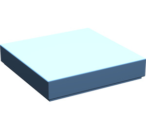 LEGO Medium Blue Tile 2 x 2 (Undetermined Groove - To be deleted)