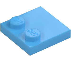 LEGO Medium Blue Tile 2 x 2 with Studs on Edge (33909)