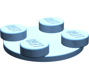 LEGO Bleu moyen Turntable 2 x 2 assiette Haut (3679)