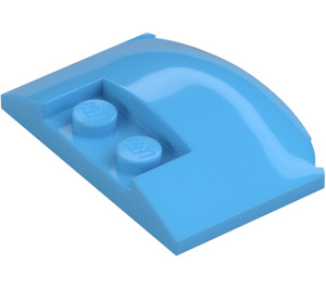 LEGO Medium Blue Wedge 3 x 4 x 0.7 with Recess (93604)