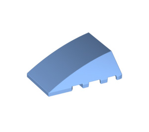 LEGO Medium blauw Wig 4 x 4 Drievoudig Gebogen zonder Studs (47753)