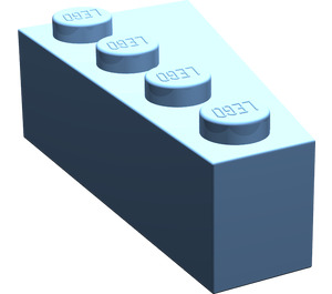 LEGO Bleu moyen Coin Brique 2 x 4 La gauche (41768)