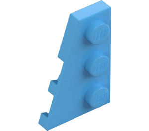 LEGO Medium Blue Wedge Plate 2 x 3 Wing Left (43723)