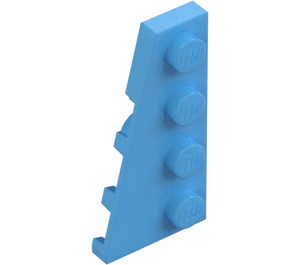 LEGO Mittelblau Keil Platte 2 x 4 Flügel Links (41770)