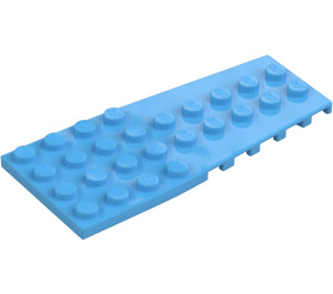 LEGO Medium Blue Wedge Plate 4 x 9 Wing with Stud Notches (14181)