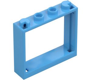 LEGO Blu medio Telaio della finestra 1 x 4 x 3 (60594)