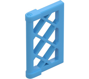 LEGO Bleu Moyen Fenêtre Pane 1 x 2 x 3 Lattice (Renforcé) (60607)