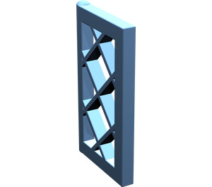 LEGO Medium Blue Window Pane 1 x 2 x 3 Lattice (Unreinforced) (2529 / 60607)
