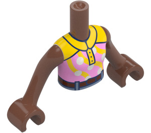 LEGO Medium Brown Aliya with Riding Clothes Friends Torso (73141 / 92456)